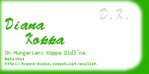 diana koppa business card